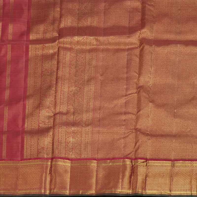 Hayagrivas Handloom Koorai Maroon Vairaoosi Ten Yards Silk Saree BD413-SBS