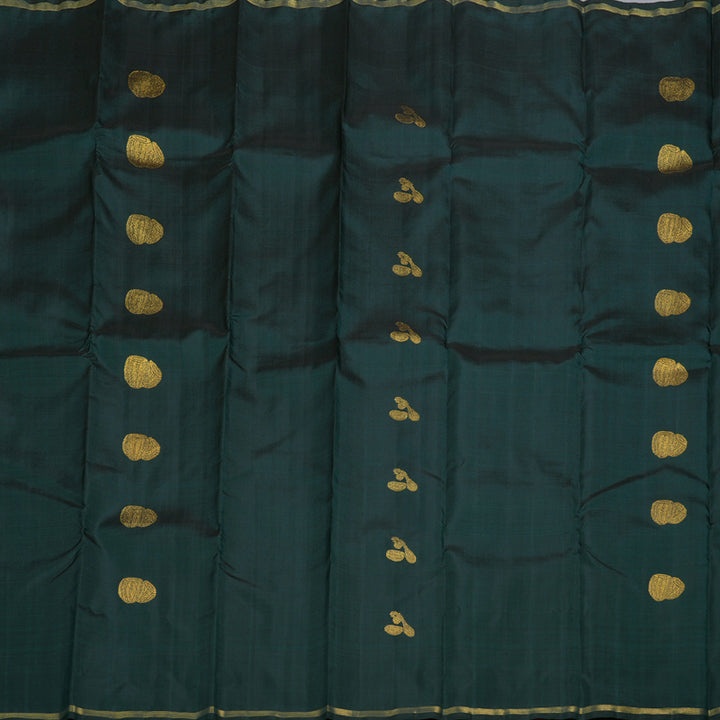 Hayagrivas Bottle Green Kanjivaram Silk Saree BD414-SBS