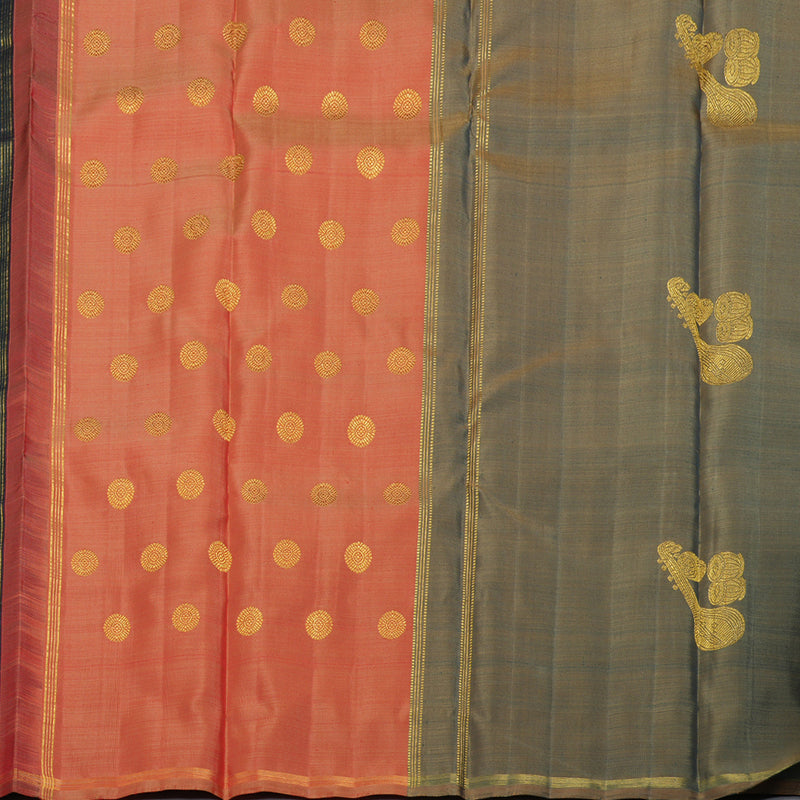 Hayagrivas Bottle Green Kanjivaram Silk Saree BD414-SBS