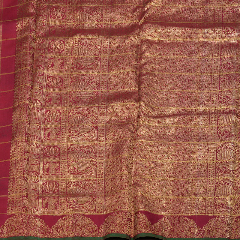 Hayagrivas Multi Colour Checks Ten Yards Silk Saree BD419-SBS