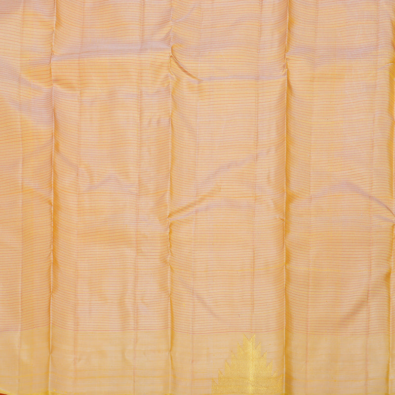 Hayagrivas Mango Yellow Kanjivaram Silk Saree BD421-SBS