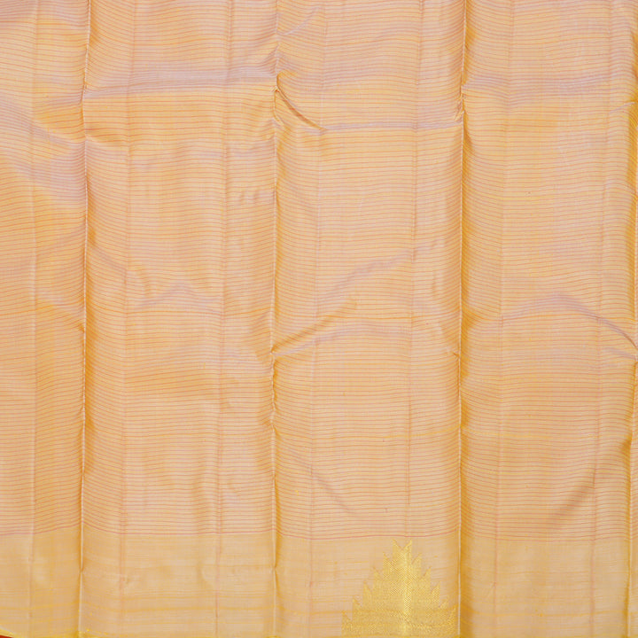 Hayagrivas Mango Yellow Kanjivaram Silk Saree BD421-SBS