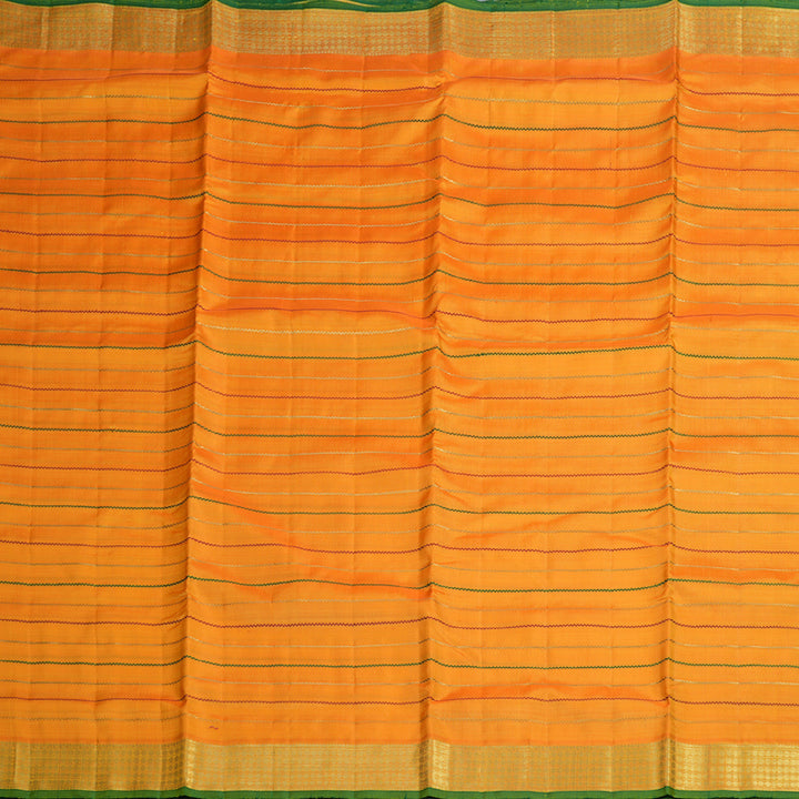 Hayagrivas Mango Yellow Veldhari Handloom Ten Yards Silk Saree BD423-SBS