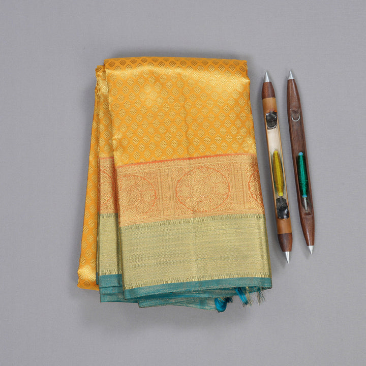 Hayagrivas Handloom Tissue Brocade Kanjivaram Silk Saree BD429-SBS