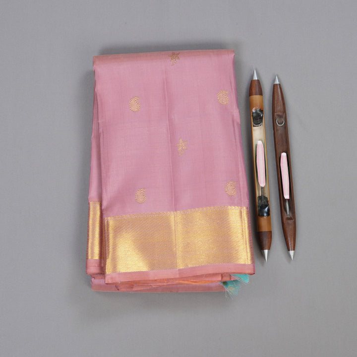 Hayagrivas Baby Pink Handloom Kanjivaram Silk Saree BD435-SBS