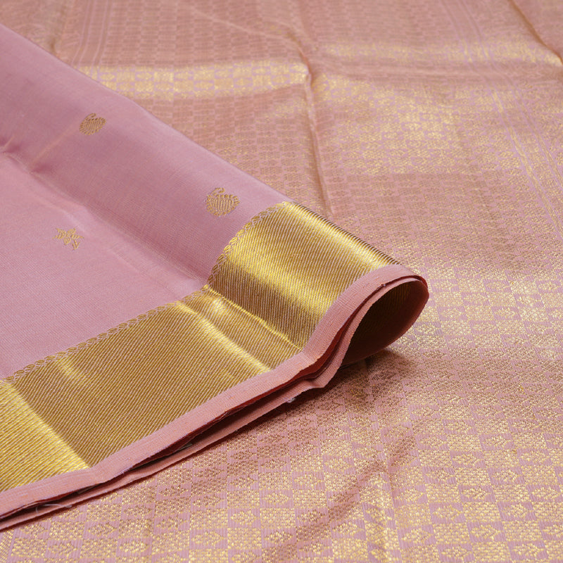 Hayagrivas Baby Pink Handloom Kanjivaram Silk Saree BD435-SBS