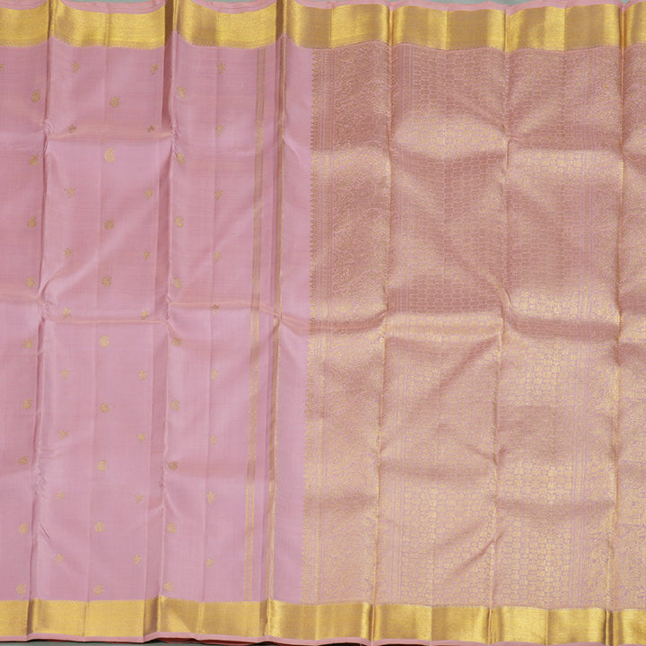 Hayagrivas Baby Pink Handloom Kanjivaram Silk Saree BD435-SBS