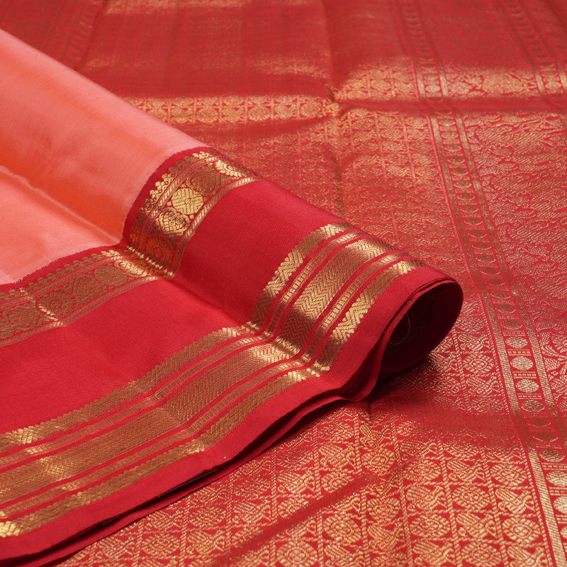 Hayagrivas Handloom Korvai Retta Pettu Kanjivaram Silk Saree BD450-SBS