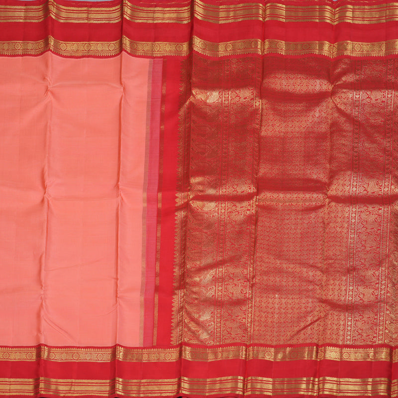 Hayagrivas Handloom Korvai Retta Pettu Kanjivaram Silk Saree BD450-SBS