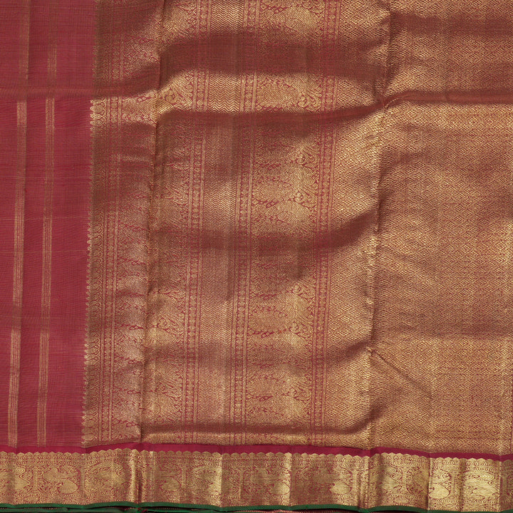 Hayagrivas Maroon Vairaoosi Handloom Ten Yards Kanjivaram Silk Saree BD457-SBS