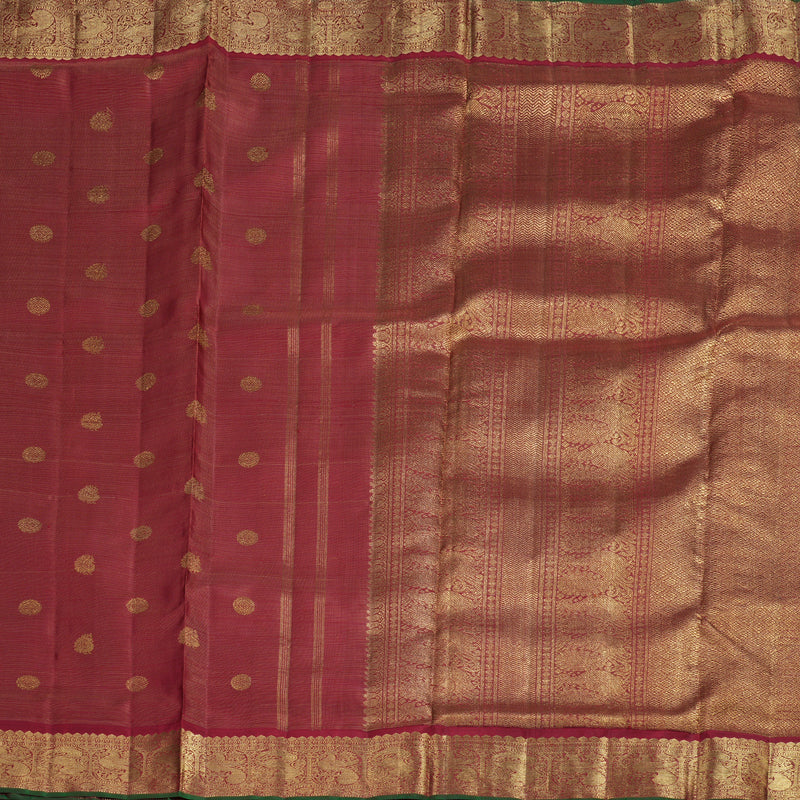 Hayagrivas Maroon Vairaoosi Handloom Ten Yards Kanjivaram Silk Saree BD457-SBS