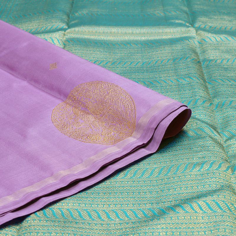 Hayagrivas Lavender Handloom Kanjivaram Silk Saree BD463-SBS