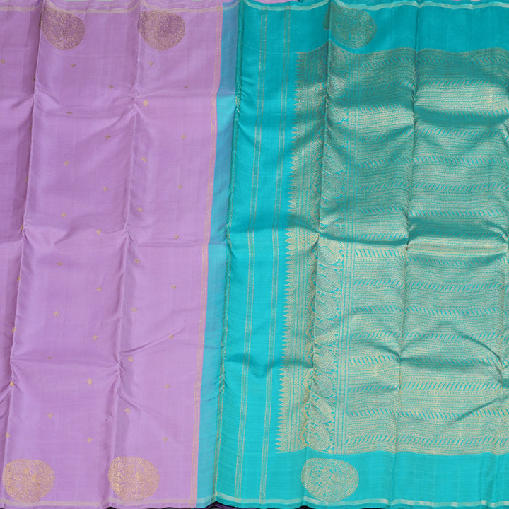 Hayagrivas Lavender Handloom Kanjivaram Silk Saree BD463-SBS