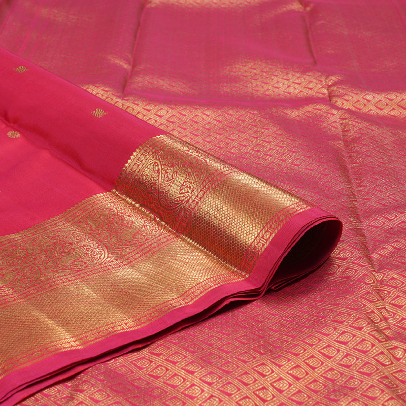 Hayagrivas Reddish Pink Handloom Kanjivaram Silk Saree BD465-SBS