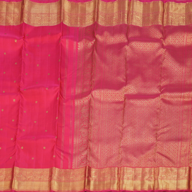 Hayagrivas Reddish Pink Handloom Kanjivaram Silk Saree BD465-SBS