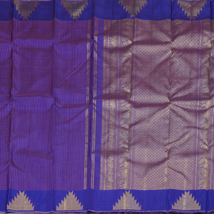 Hayagrivas Blue Handloom Kanjivaram Silk Saree BD469-SBS