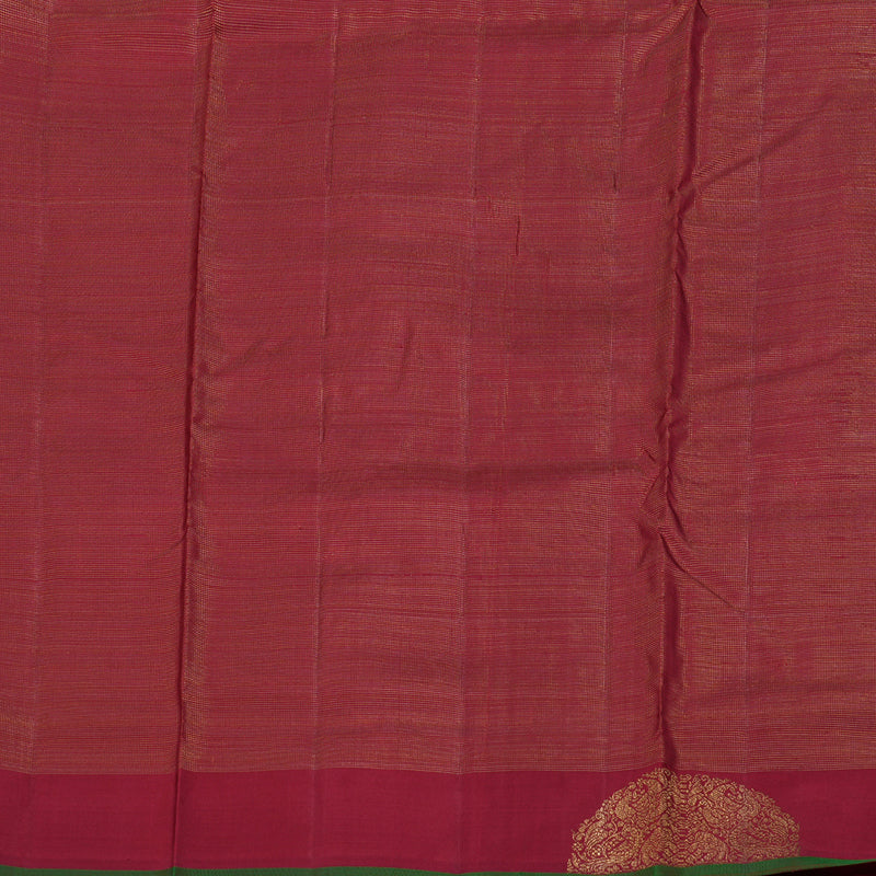 Hayagrivas Maroon Handloom Kanjivaram Ten Yards Silk Saree with Maroon Border BD470-SBS