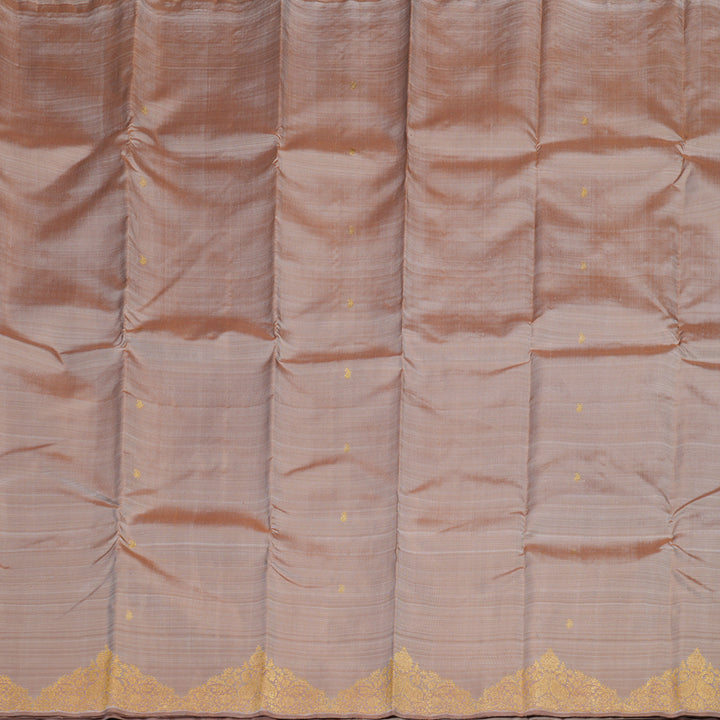 Hayagrivas Wheat Brown Handloom Kanjivaram Silk Saree BD475-SBS