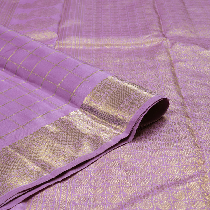 Hayagrivas Lavender Handloom Kanjivaram Silk Saree BD477-SBS