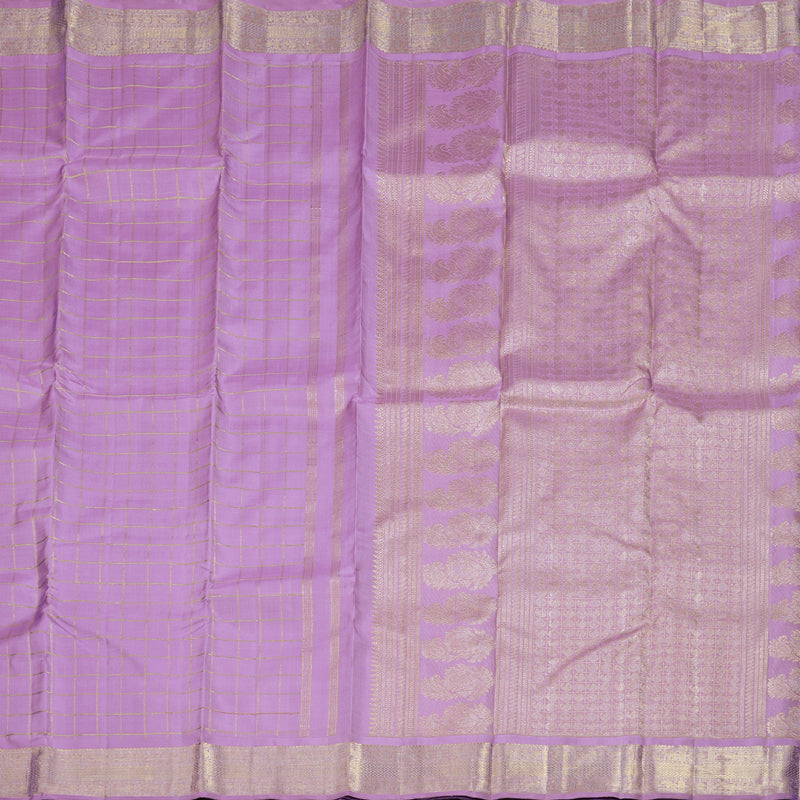 Hayagrivas Lavender Handloom Kanjivaram Silk Saree BD477-SBS