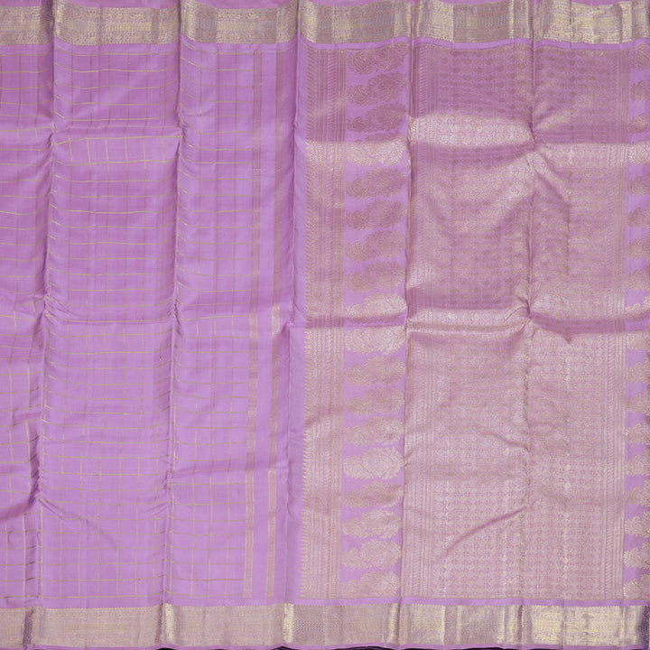 Hayagrivas Lavender Handloom Kanjivaram Silk Saree BD477-SBS