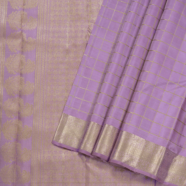 Hayagrivas Lavender Handloom Kanjivaram Silk Saree BD477-SBS