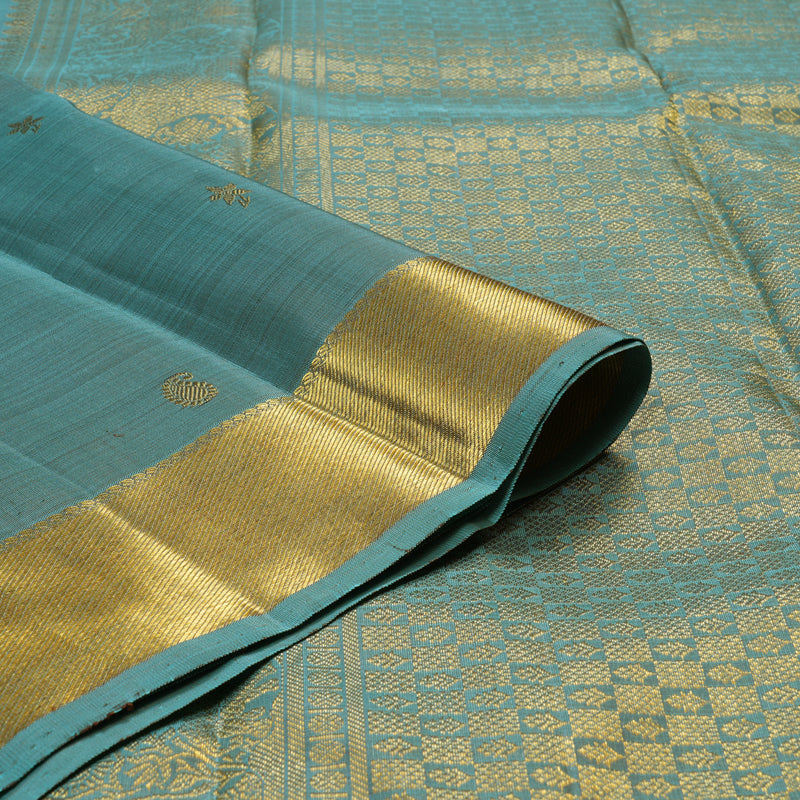 Hayagrivas Pastel Blue Handloom Kanjivaram Silk Saree BD483-SBS