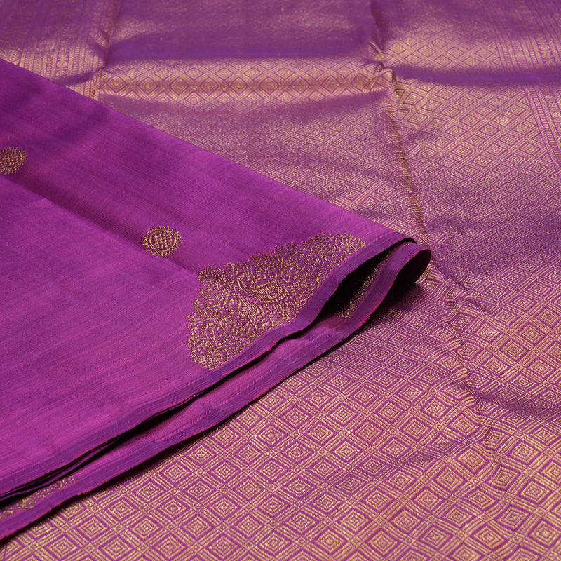 Hayagrivas Purple Handloom Kanjivaram Silk Saree BD497-SBS