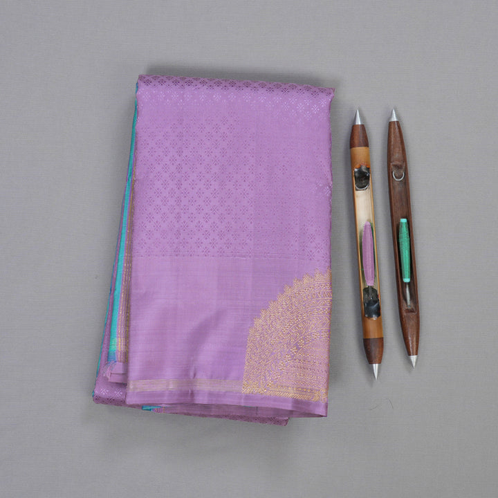 Hayagrivas Lavender Handloom Kanjivaram Silk Saree BD500-SBS