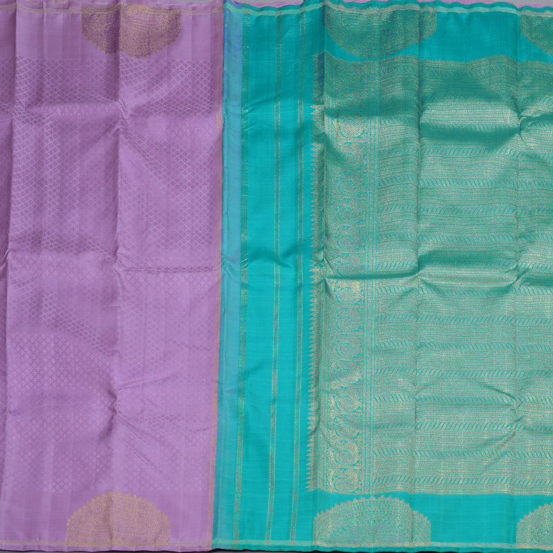 Hayagrivas Lavender Handloom Kanjivaram Silk Saree BD500-SBS