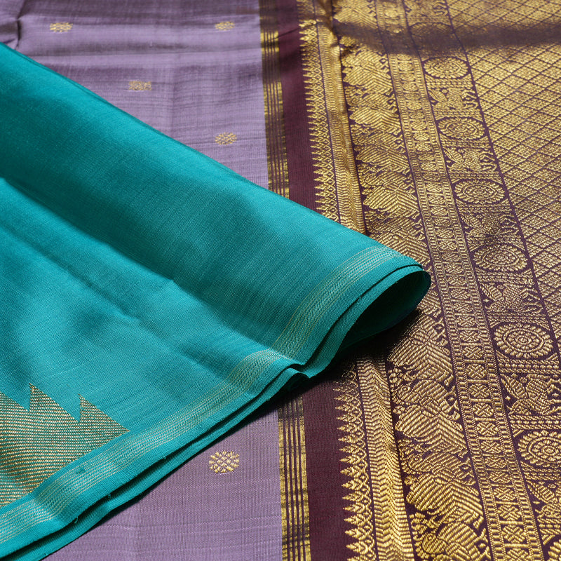 Hayagrivas Handloom Temple Border Kanjivaram Silk Saree HBE170E4-1