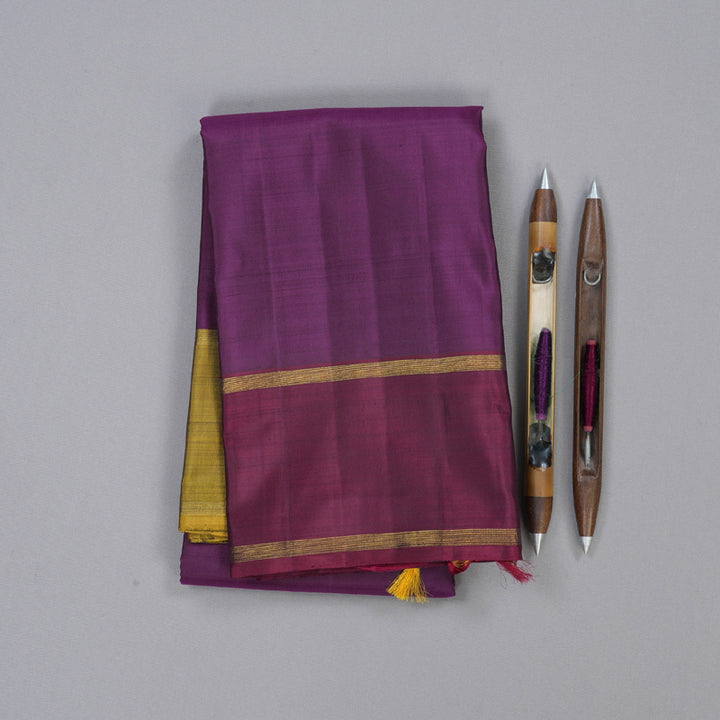 Hayagrivas Handloom Kanjivaram Silk Saree in Serene Purple  BD657-SBS