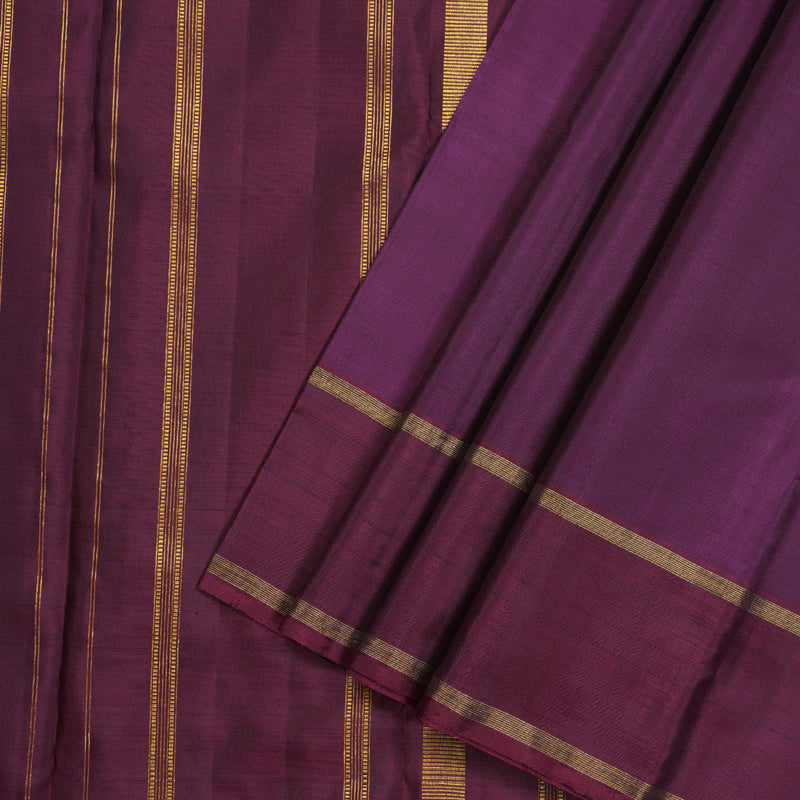 Hayagrivas Handloom Kanjivaram Silk Saree in Serene Purple  BD657-SBS