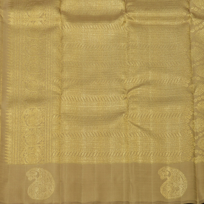 Hayagrivas Handloom Kanjivaram silk saree in Delicate Borderless Onion pink with Sandal BE110-SBS