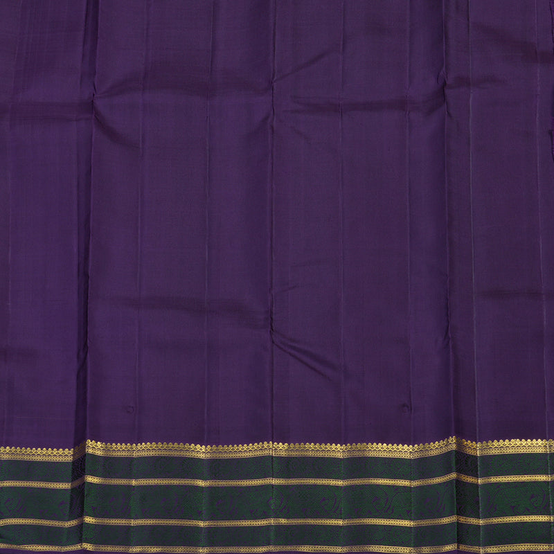 Hayagrivas Handloom Kanjivaram Silk Saree in Sampanga Green BE120-SBS