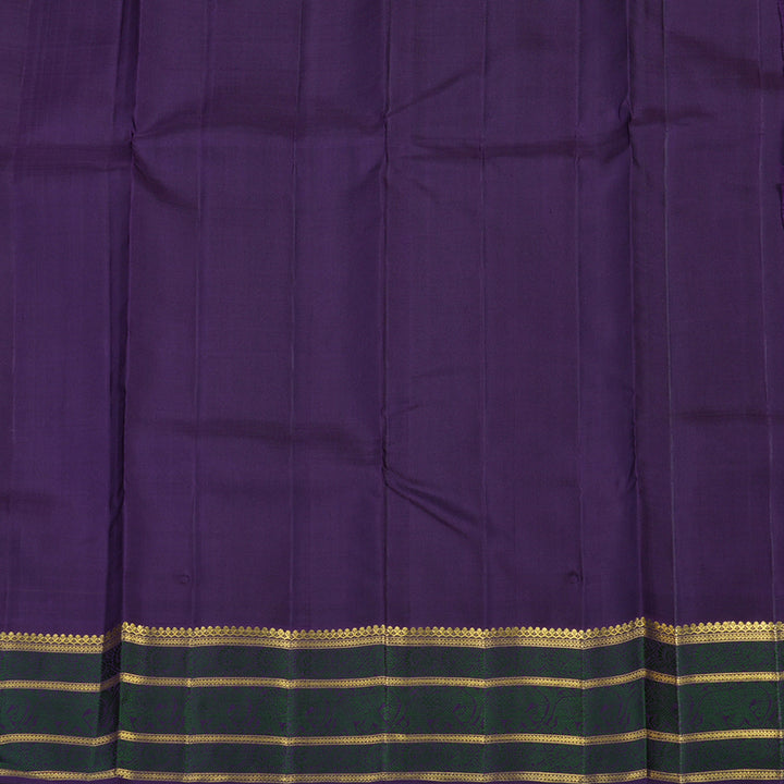 Hayagrivas Handloom Kanjivaram Silk Saree in Sampanga Green BE120-SBS
