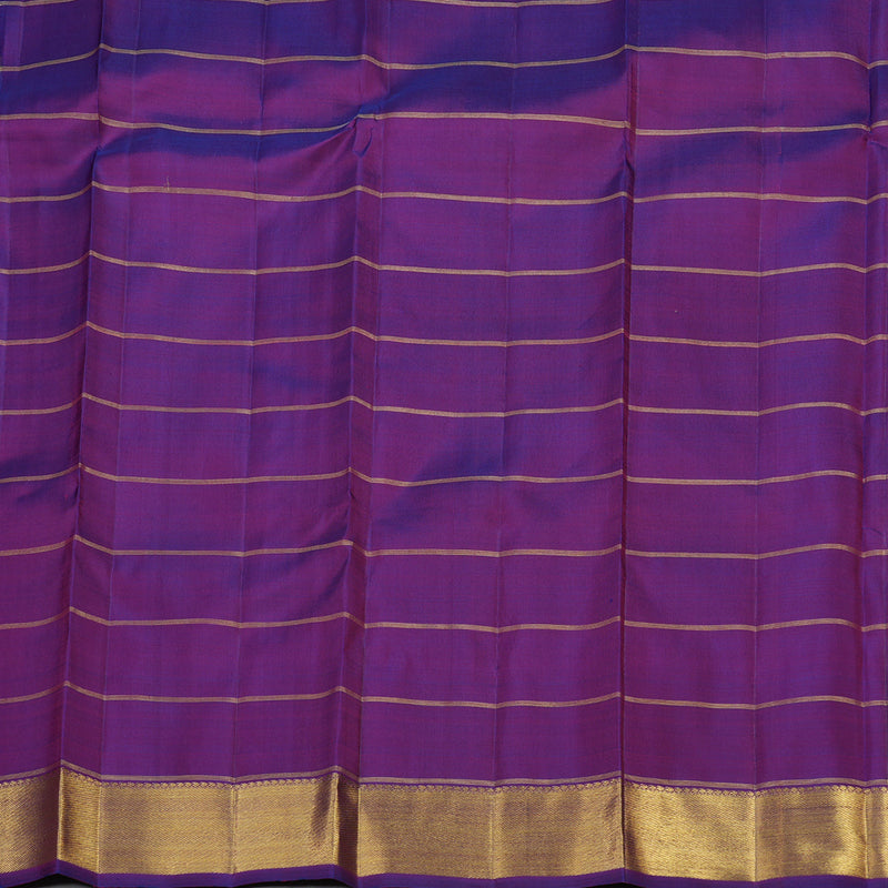 Hayagrivas Handloom Kanjivaram silk saree in Multi colour with Purple Paalum Pazhamum  BE124-SBS