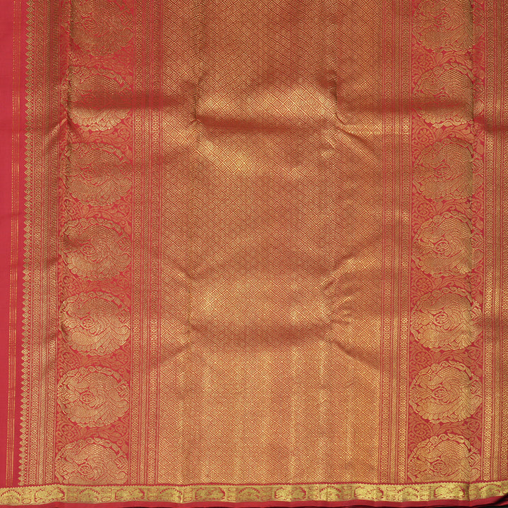 Hayagrivas Handloom Bridal Silk Saree in auspicious shade of Deep Red BE256-SBS