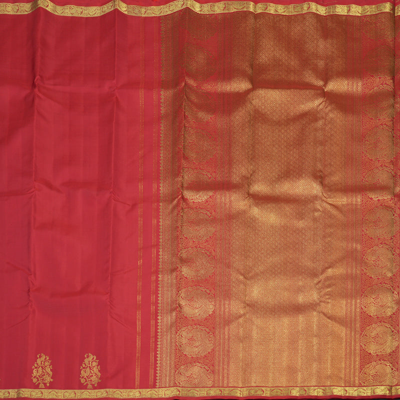 Hayagrivas Handloom Bridal Silk Saree in auspicious shade of Deep Red BE256-SBS