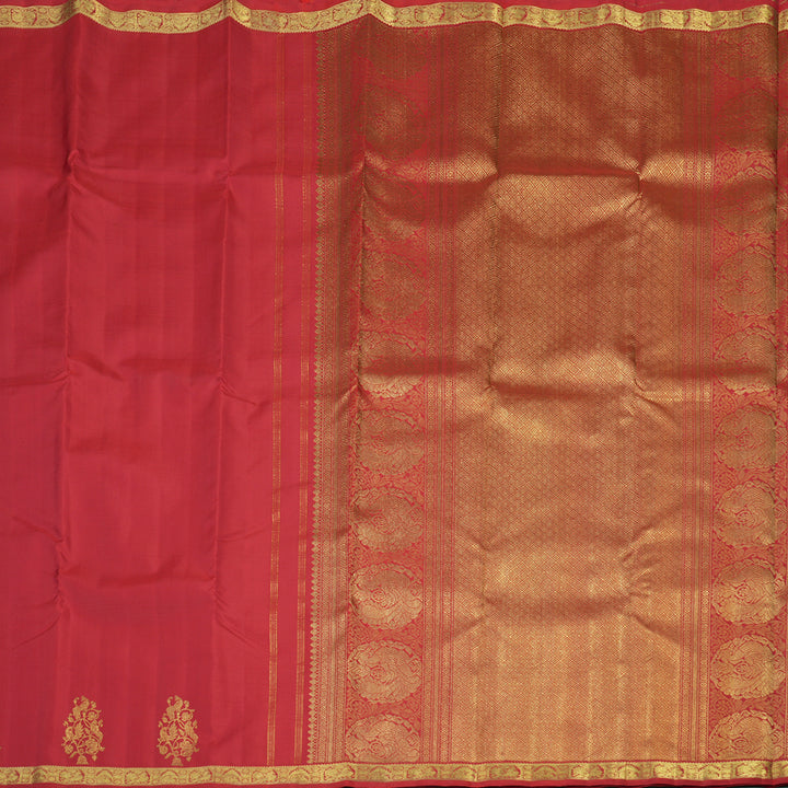 Hayagrivas Handloom Bridal Silk Saree in auspicious shade of Deep Red BE256-SBS