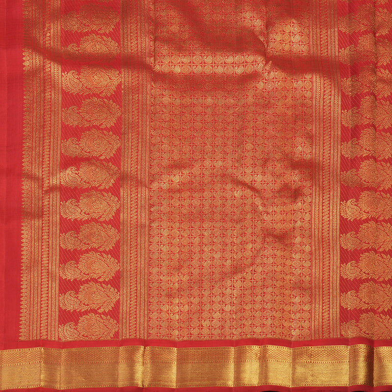 Hayagrivas stunning Bridal Kanjivaram Silk Saree in sophisticated Red BE313-SBS