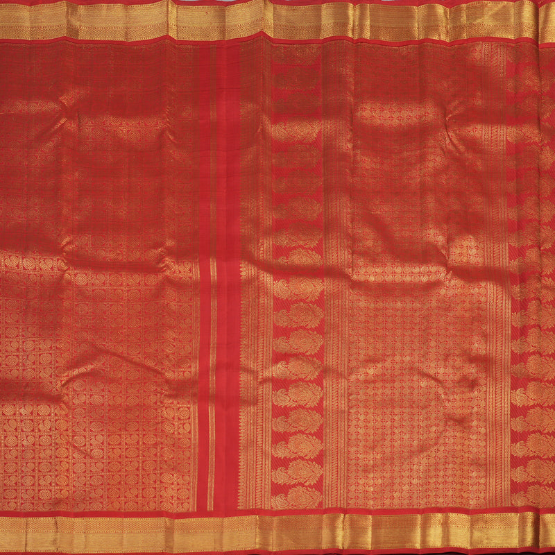 Hayagrivas stunning Bridal Kanjivaram Silk Saree in sophisticated Red BE313-SBS