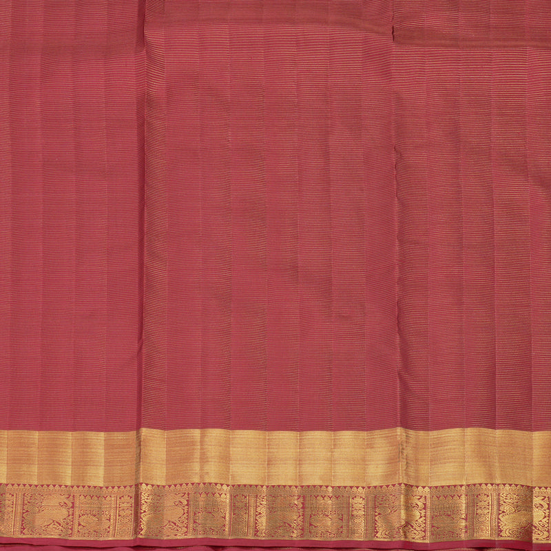 Hayagrivas Handloom Kanjivaram Vairaoosi Ten Yards Silk Saree in Maroon BE320-SBS