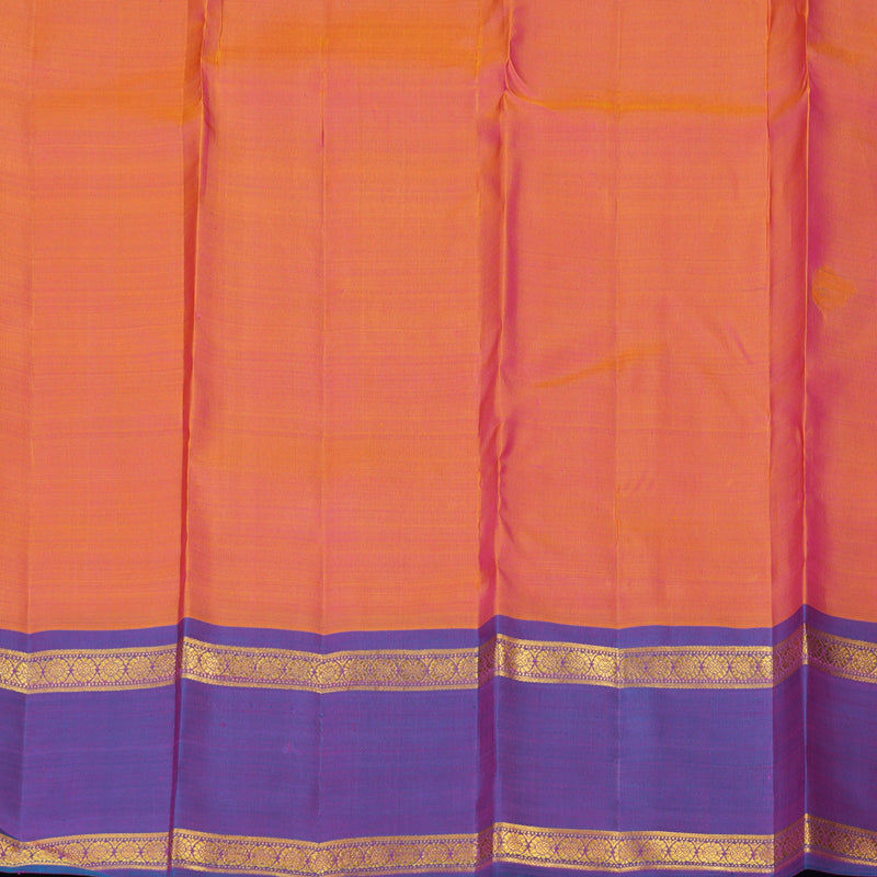 Hayagrivas Handloom Dark Pink Kanjivaram Silk Saree with Ganga Jamuna border BE329-SBS