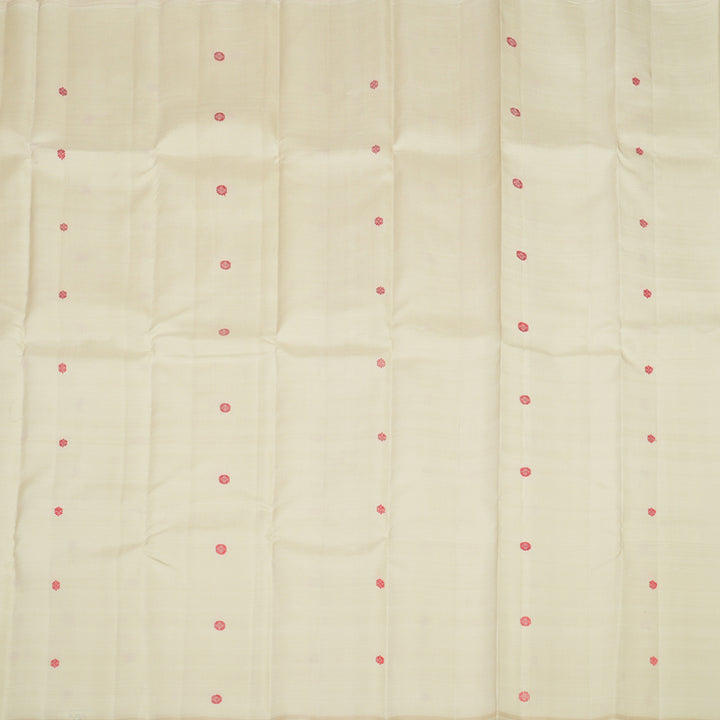 Hayagrivas Handloom Half White Kanjivaram Silk Saree BE344-SBS