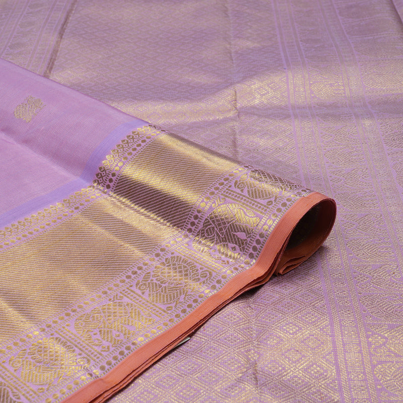 Hayagrivas Handloom Lilac Kanjivaram Silk Saree BE350-SBS