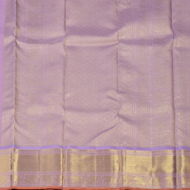 Hayagrivas Handloom Lilac Kanjivaram Silk Saree BE350-SBS