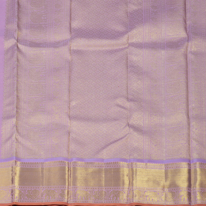 Hayagrivas Handloom Lilac Kanjivaram Silk Saree BE350-SBS