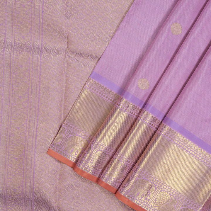 Hayagrivas Handloom Lilac Kanjivaram Silk Saree BE350-SBS