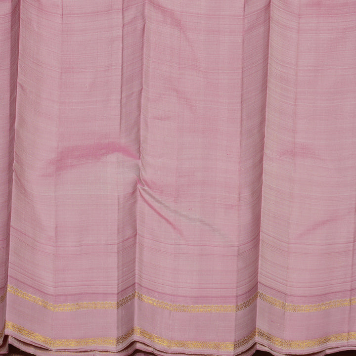 Hayagrivas Exclusive Kanjivaram Silk Saree in Powder Blue with Rosewood Pink contrast BE353-SBS
